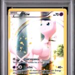 2016 POKEMON XY BLACK STAR PROMO #XY110 FA/MEW PROMO-MYTHICAL P.M.COLL. PSA 8