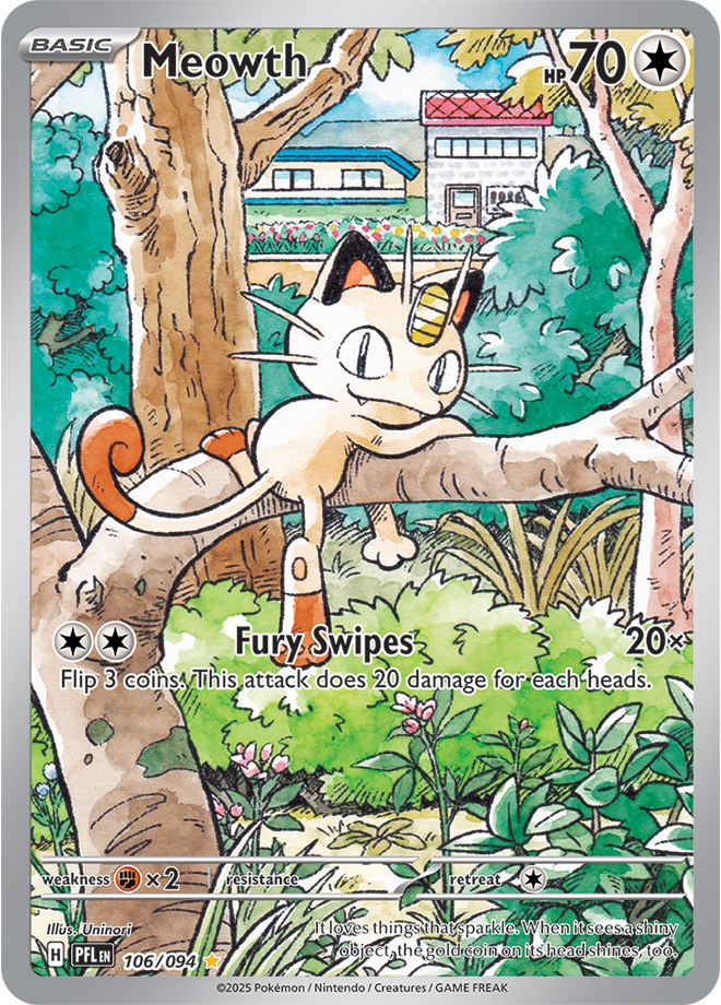 8BXG_EN_106-2x Meowth - 106/094 - Imagen 1