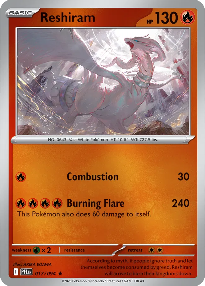 product_662219-2 Reshiram - 017/094 Reverse - Imagen 1