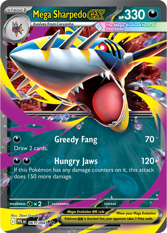 sharpedo Mega Sharpedo ex - 061/094 - Imagen 1