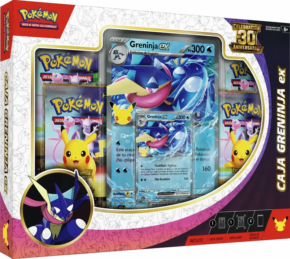 ESPA Caja de 30 Aniversario Greninja EX _ LATAM - Imagen 1